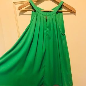 Gianni Bini high neck tie blouse